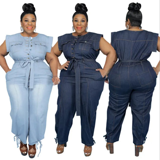 Casual Denim Jumpsuits