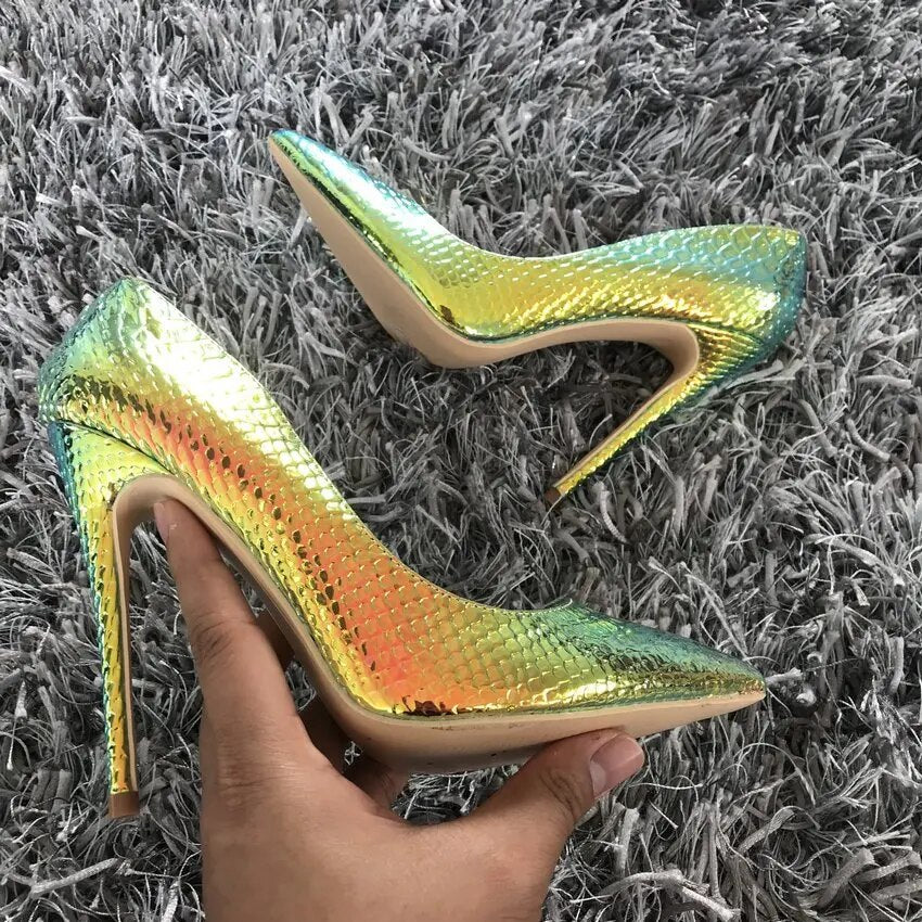 Snakeskin Elegance Heels