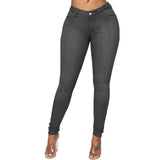 High Waist Stretch Jeans For Women Fashion Slim Denim Pencil Pants Casual Multicolor female